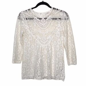 H&M Logg See Through Lace Top